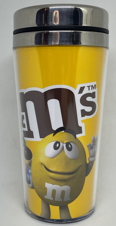 M&M's World Yellow Character Peanut Tumbler New