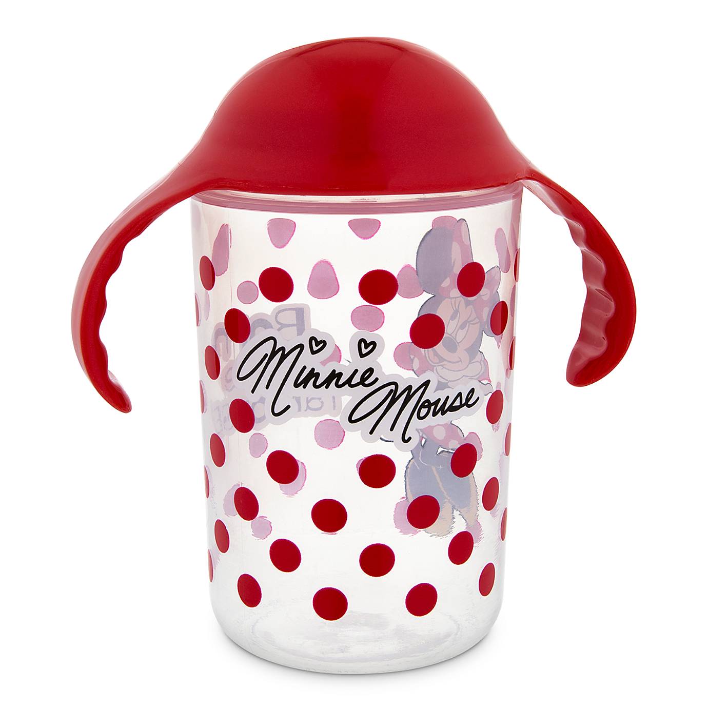 Disney Parks Minnie Mouse Red Dots Sippy Cup New