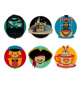 Disney Parks Cuties White Rabbit Drink Coaster Set Jerrod Maruyama New with Box