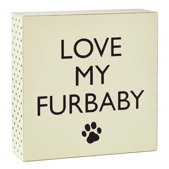 Hallmark Love my Furbaby Wood Quote Sign New