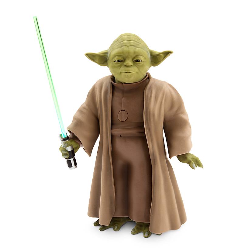 Disney Star Wars Yoda with Lightsaber Talking Action Figure 9" inc New with Box