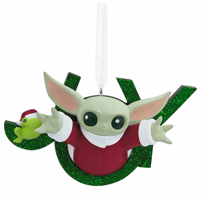 Hallmark Star Wars The Mandalorian Grogu Joy Christmas Ornament New With Box