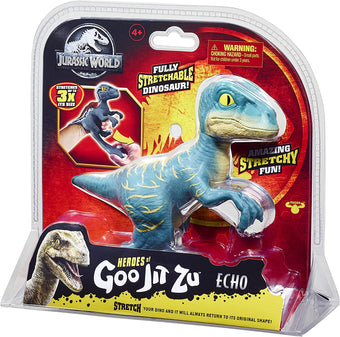 Jurassic World Heroes of Goo Jit Zu Stretch Echo Dinosaur Pack Toy New With Box