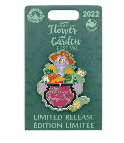 Disney Flower and Garden 2022 Figment Grown with Imagination Limited Pin New