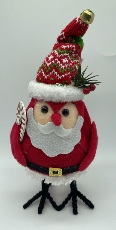 Christmas Santa Bird Decorative Figurine New With Tag