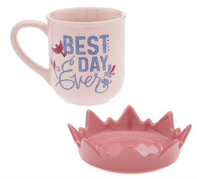 Disney Parks Rapunzel ''Best Day Ever'' Ceramic Coffee Mug With Lid New With Tag