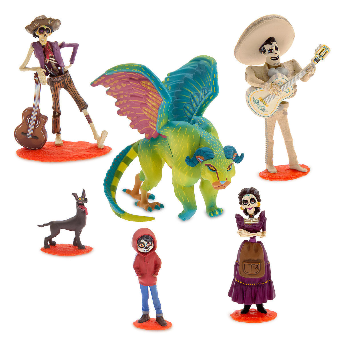 Disney Store Coco Figurine Figure Play Set 6 Playset Cake Topper New with box