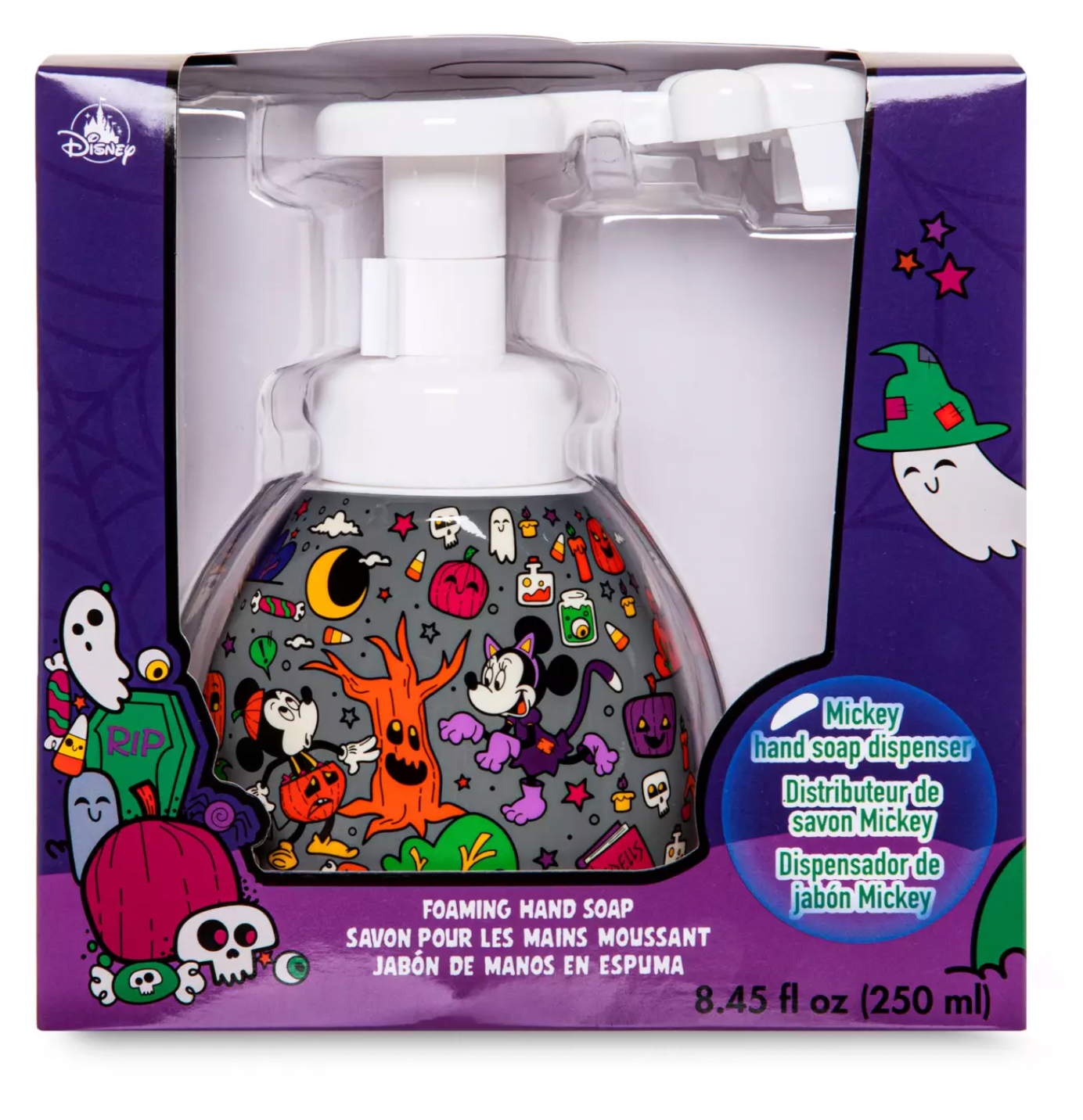 Disney Halloween Mickey Shaped Hand Foaming Hand Soap Dispenser New with Box