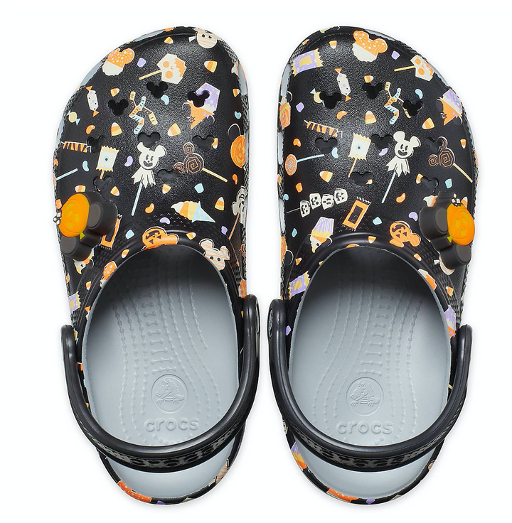 White crocs with mickey mouse holes hotsell
