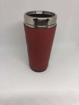 M&M's World Red Lentil Vegan Leather Travel Tumbler New