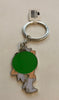 M&M's World Green Character Silhouette Enamel Keychain New with Tag