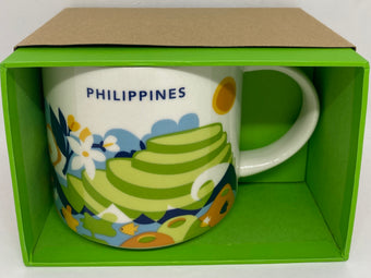 Starbucks Coffee You Are Here Philippines Ceramic Coffee Mug New