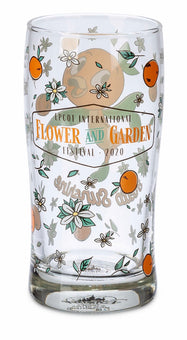 Disney Parks Epcot 2020 Flower Garden Festival Orange Bird Hello Sunshine Glass