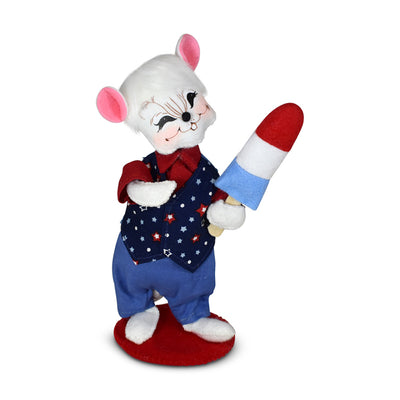 Annalee Dolls 2022 4th of July 6in Patriotic Popsicle Mouse Plush New with Tag