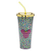 Disney Parks Mickey Mid Century Brights Icon Holiday Tumbler with Straw New