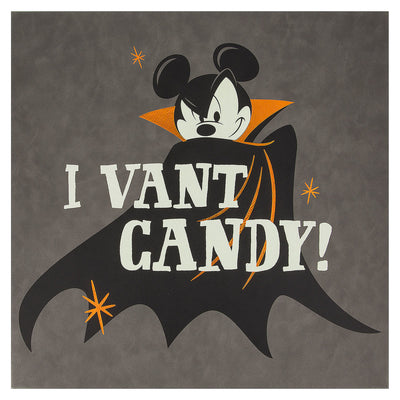 Disney Parks Mickey Mouse Halloween Vampire Wall Sign New
