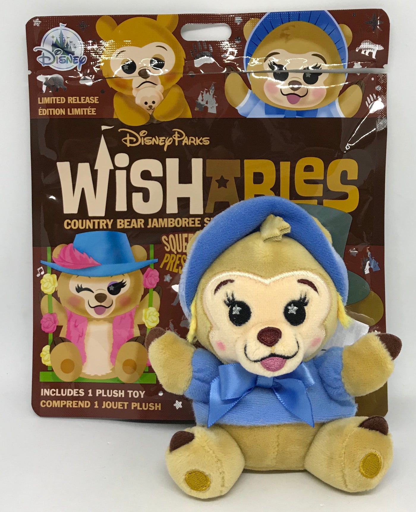 Disney Country Bear Jamboree Bunny Bubbles Beulah Eyes Open Wishables Plush New