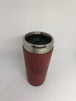 M&M's World Red Lentil Vegan Leather Travel Tumbler New