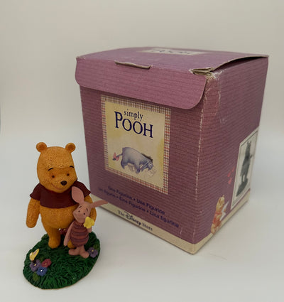 Disney Store Simply Pooh Winnie with Piglet Fond Forewells Figurine New with Box
