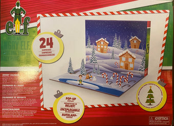 Elf Advent Calendar Christmas 24 Days of Surprises 28 pcs Included Pop Up New