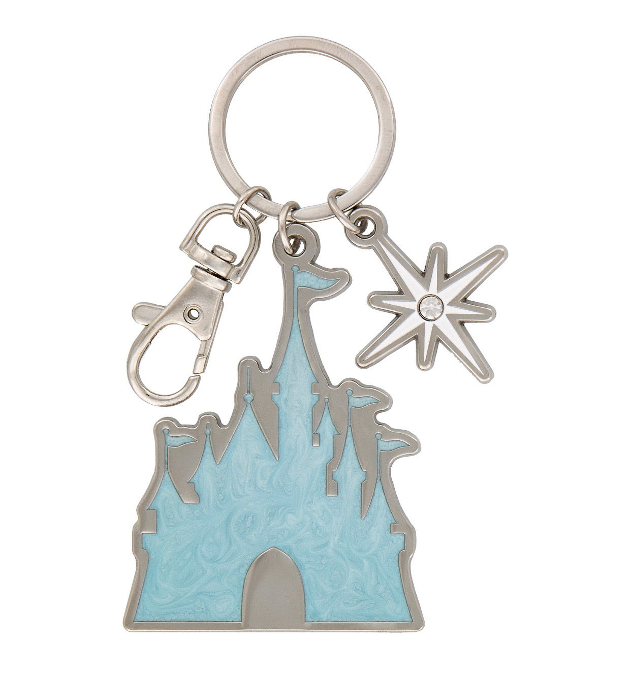 Disney Parks Frozen Castle Metal Keychain New with Tags