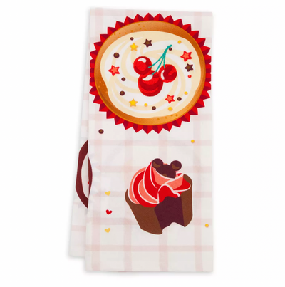Disney Mickey Cupcake Kitchen Towel New with Tag