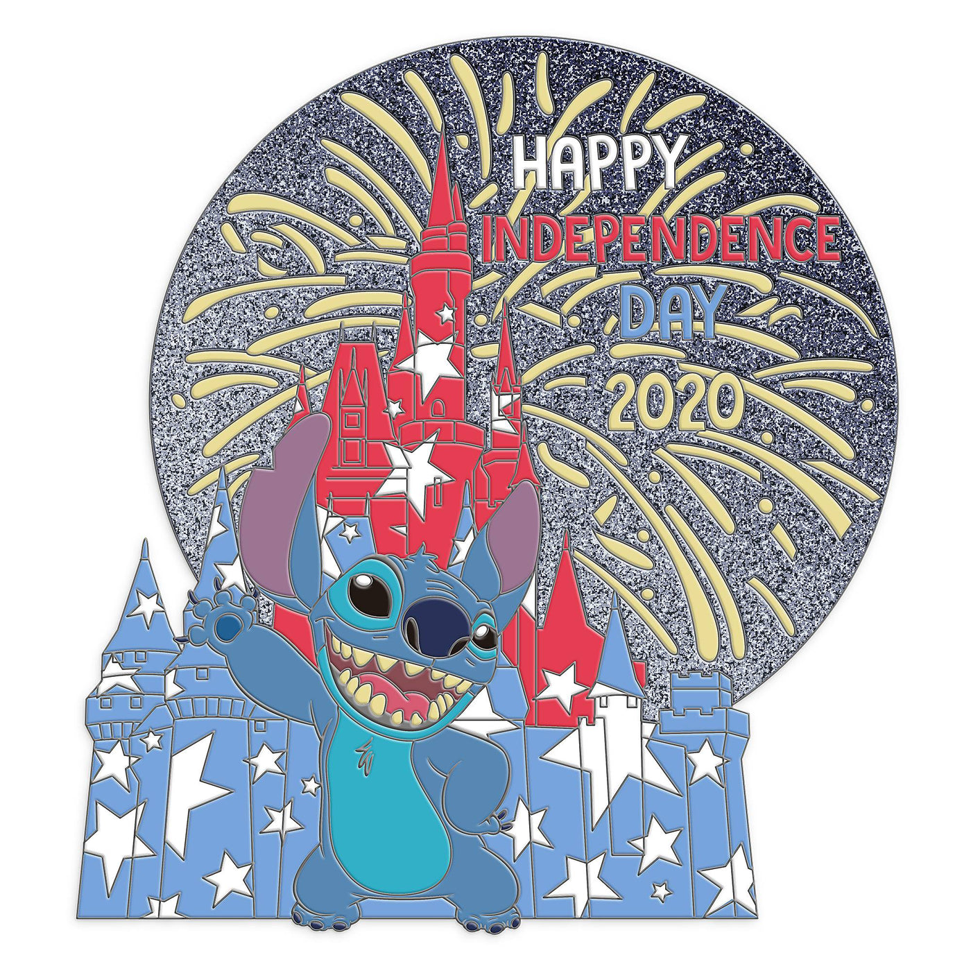 Disney Stitch Pin Independence Day 2020 Limited Edition New with Card
