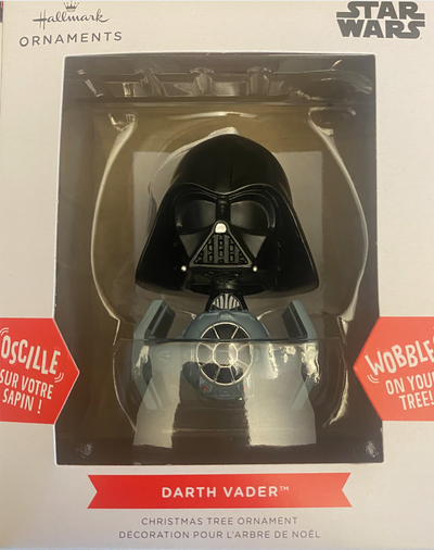 Hallmark Disney Star Wars Darth Vader Wobbles Christmas Ornament New with Box