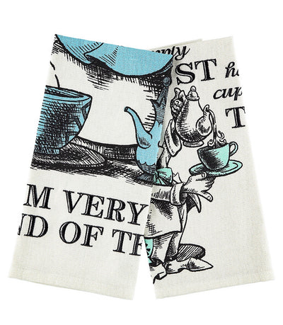 Disney Parks Alice in Wonderland Dish Kitchen Towel Set of 2 New With Tags