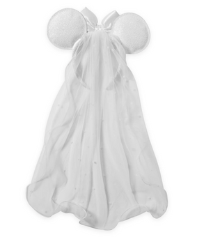 Disney Parks Wedding Minnie Bridal Ear Headband New with Tags