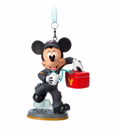 Disney Mickey as EMT Figural Christmas Ornament Sketchbook New with Tag