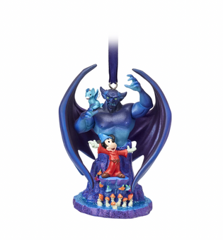 Disney Fantasia Mickey Chernobog Sketchbook Christmas Ornament New with Tag