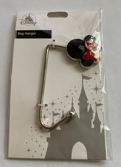 Disney Parks Minnie Icon Red Bow Handbag Hanger Metal New Sealed