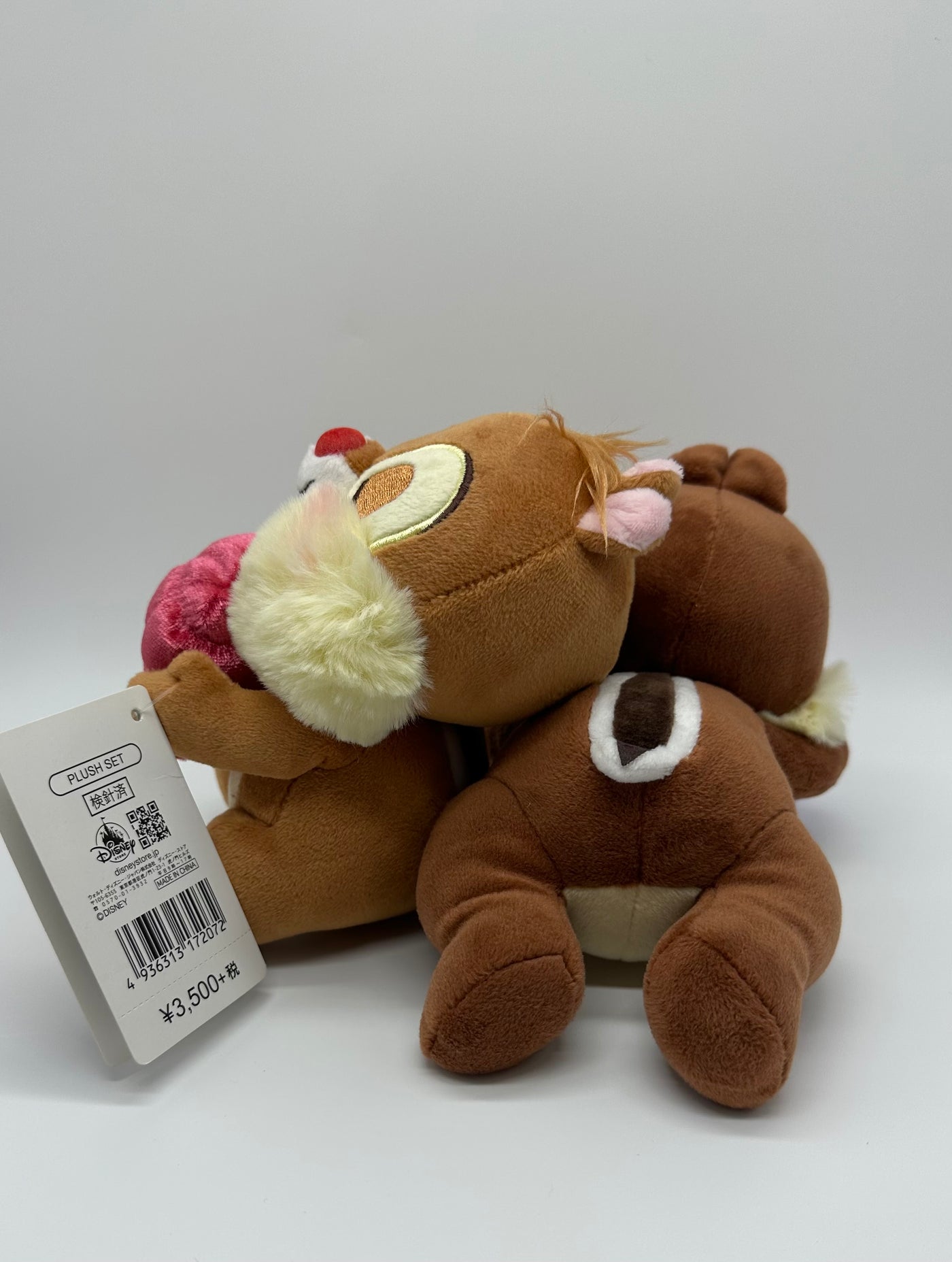 Disney Store Japan Spring Sleeping Chip 'n Dale with Berries Plush New with Tag