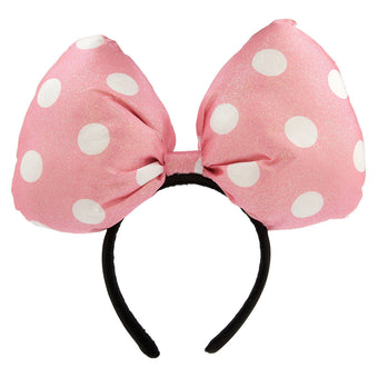 Disney Parks Minnie Mouse Super Pink Bow Headband New with Tags