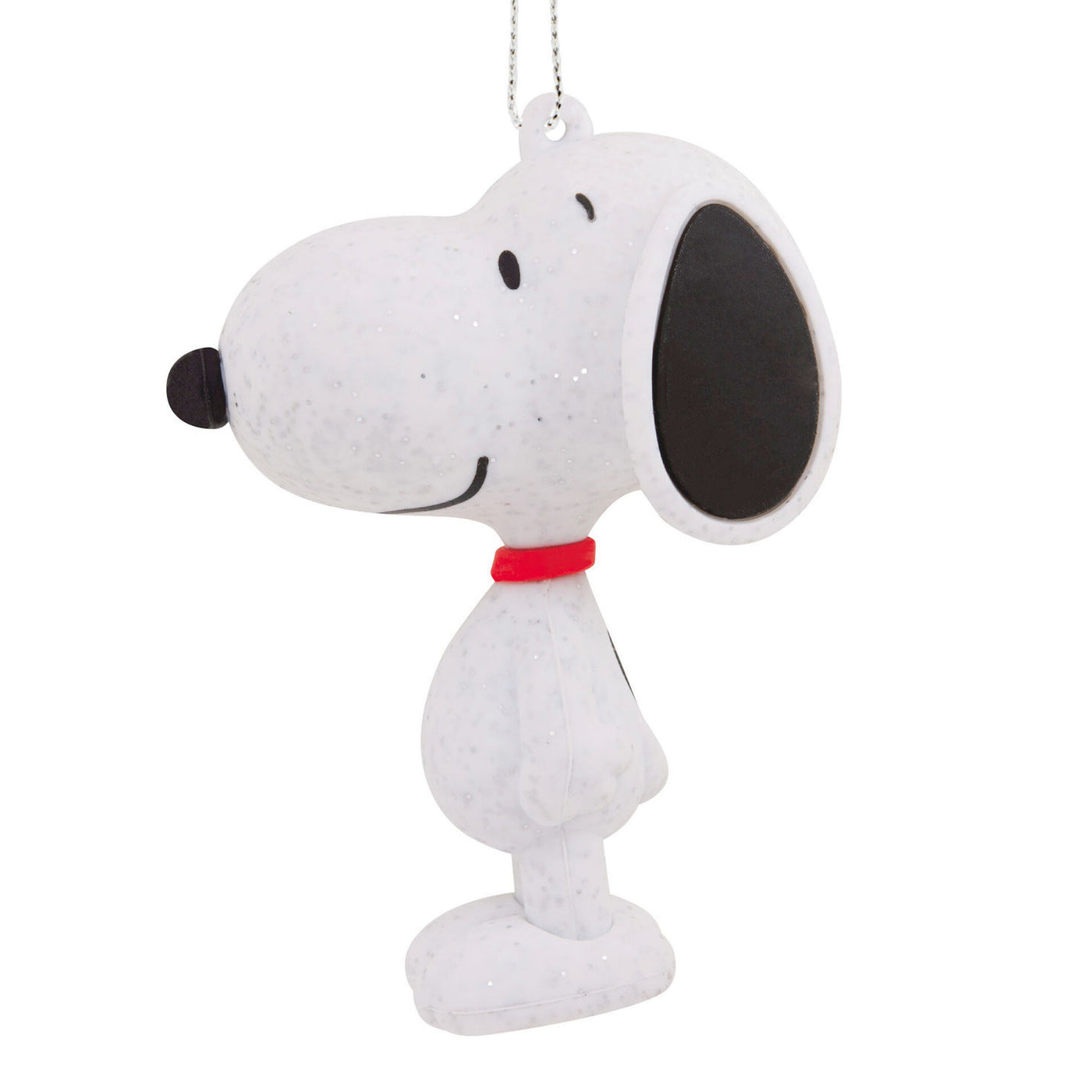 Hallmark Peanuts Snoopy White Glitter Ornament New With Tag