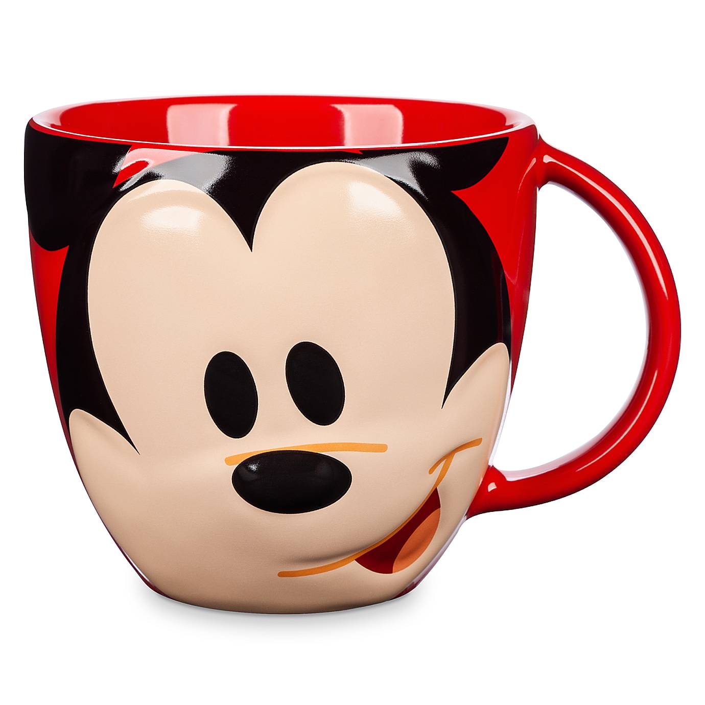 Disney Parks Mouse Ware Mickey Face 3D Ceramic Mug New