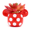 Disney Store Minnie Mouse Dots Artificial Potted Plant New