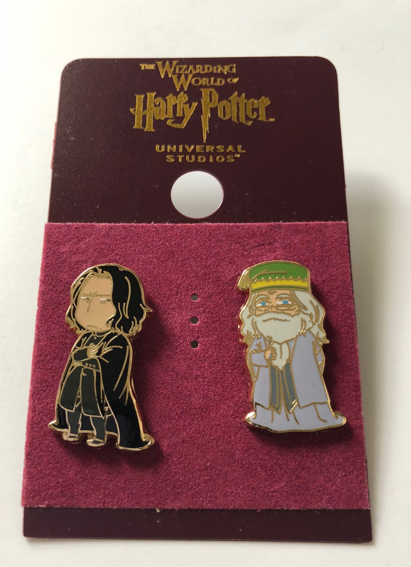 Universal Studios Harry Potter & Albus Pin Set New with Card