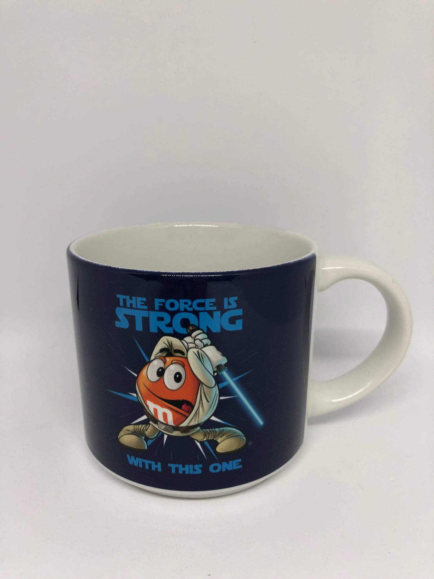 M&M's World Orange Star Wars the Force is Strong with This One Coffee Mug New