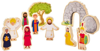 Hallmark Jesus Lives Jesus' Resurrection Wood Play Set New with Box