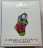 Hallmark 2021 Mini Petite Penguins Snuggly Stocking Christmas Ornament New Box