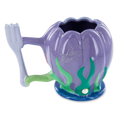 Disney Parks The Little Mermaid Ariel Dinglehopper Handle Ceramic Mug