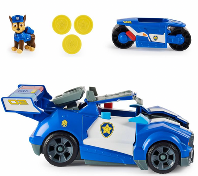 PAW Patrol The Movie Chase Transforming City Cruiser Toy Set New with Box