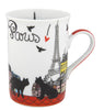 Disney Parks Epcot Paris Cats Porcelain Coffee Mug New
