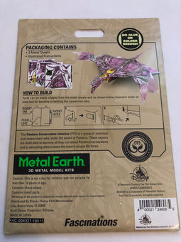 Disney Parks Avatar Purple Banshee Colored Metal Earth Model Kit 3D New