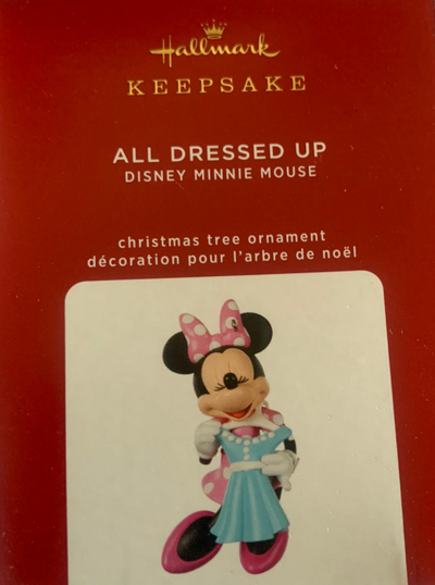 Hallmark 2020 Disney Minnie Mouse All Dressed up Christmas Ornament New with Box