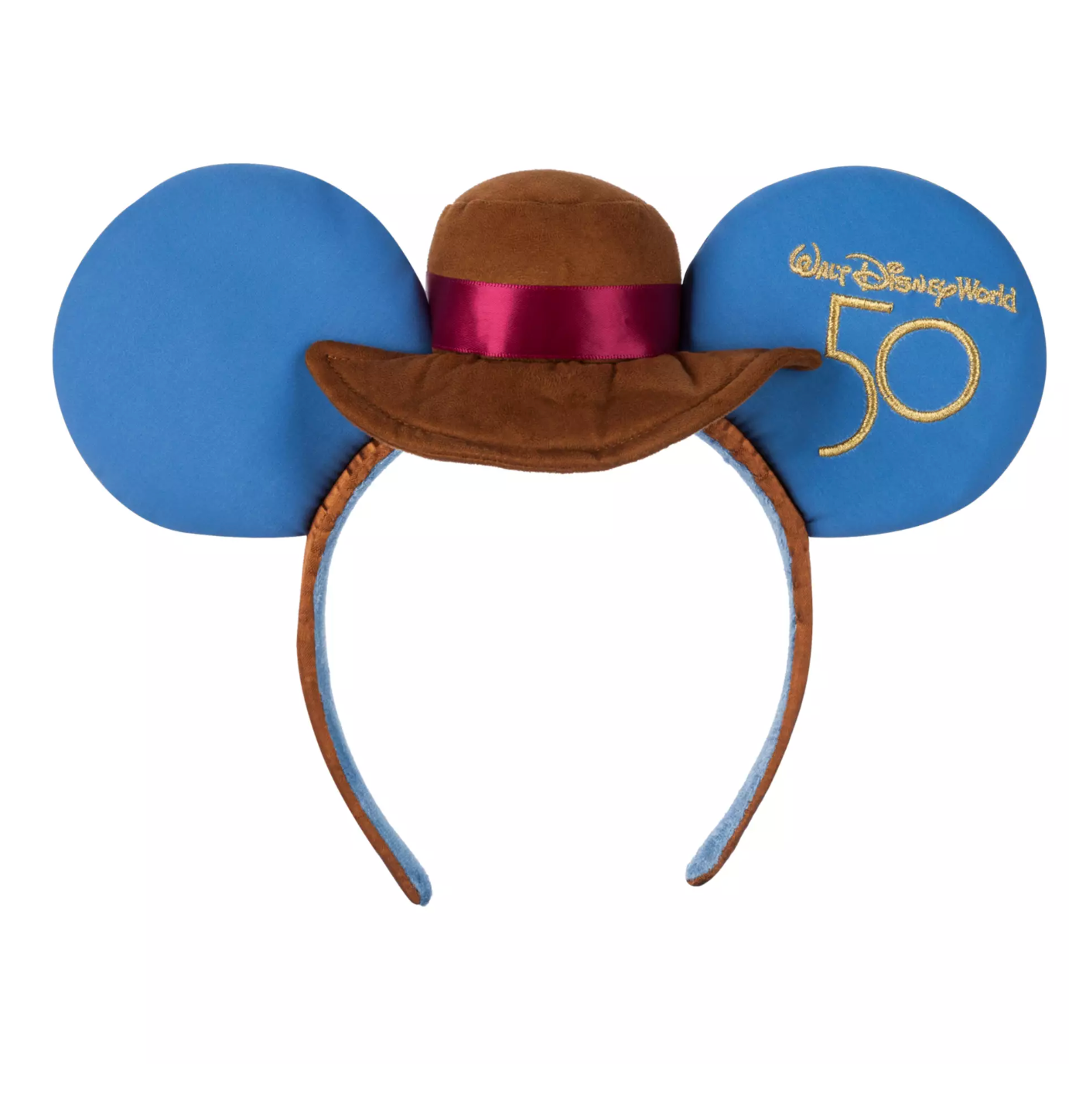 Disney 50th Mickey The Main Attraction Big Thunder Railroad Ear Headband New