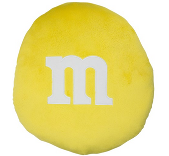 M&M's World Yellow Pillow M New with Tags