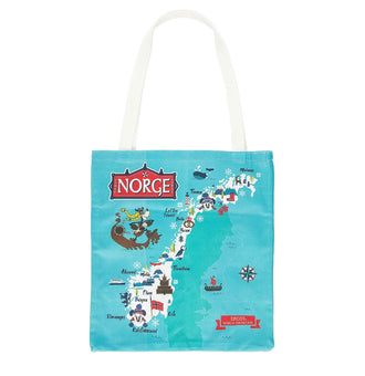 Disney Parks Epcot Mickey & Friends Norway Cotton Tote New with Tags